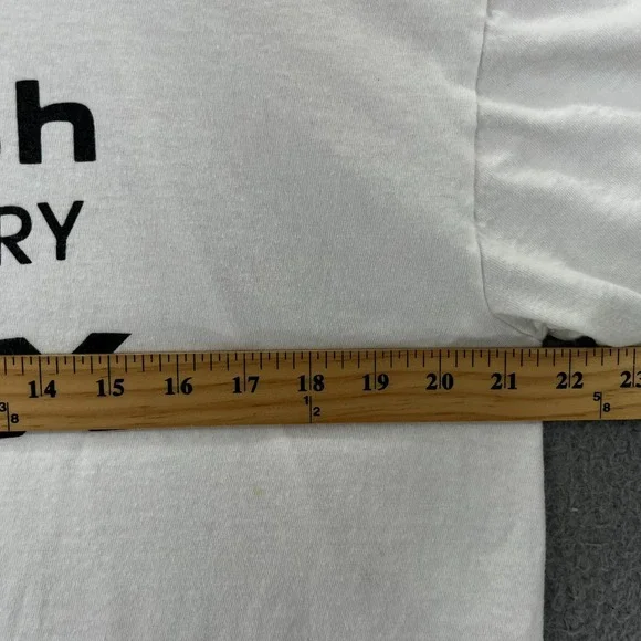 Vtg 90s Hanes 50th Anniv TOXX Member Print Adult XL White USA Single Stitch - Picture 7 of 15